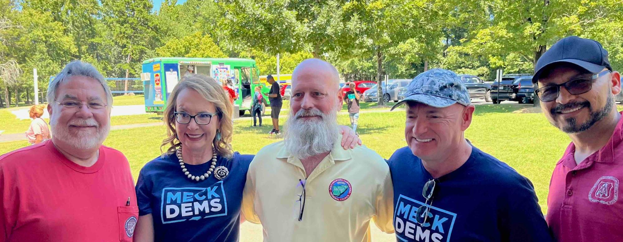 Local 312 Members Get Surprise Visit at Labor Day Event